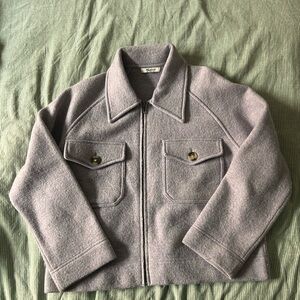 Madewell Purple Cozy Chore Coat